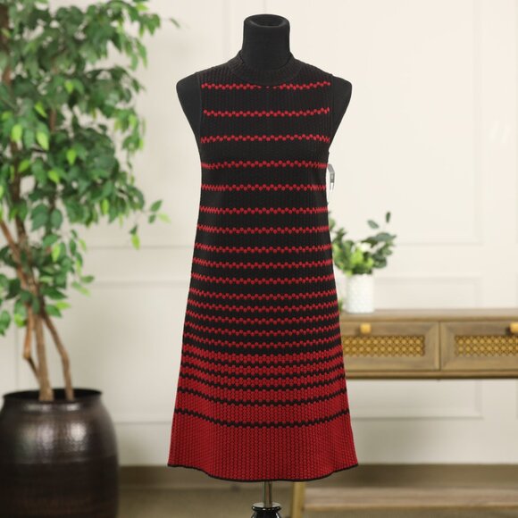 NEW NIC + ZOE Women’s Dress XS Black Red Sleeveless NWT - Picture 4 of 14